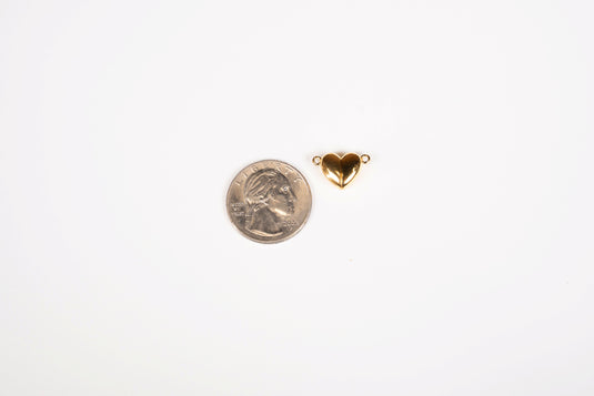 Heart Magnetic Clasp - 18K Gold PVD