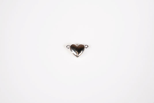 Heart Magnetic Clasp - 18K Gold PVD (Silver)