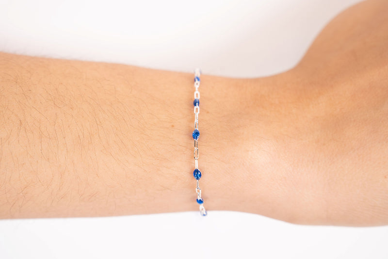 Load image into Gallery viewer, Admiral - Sterling Silver Enamel (Blue)
